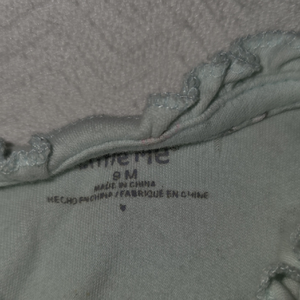 Carter's Mint Green and Light Gray One Pieces - Picture 4 of 7